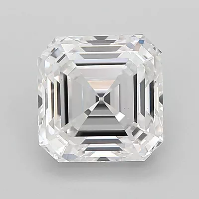 4.03ct D VS1 Rare Carat Ideal Cut Asscher Lab Grown Diamond