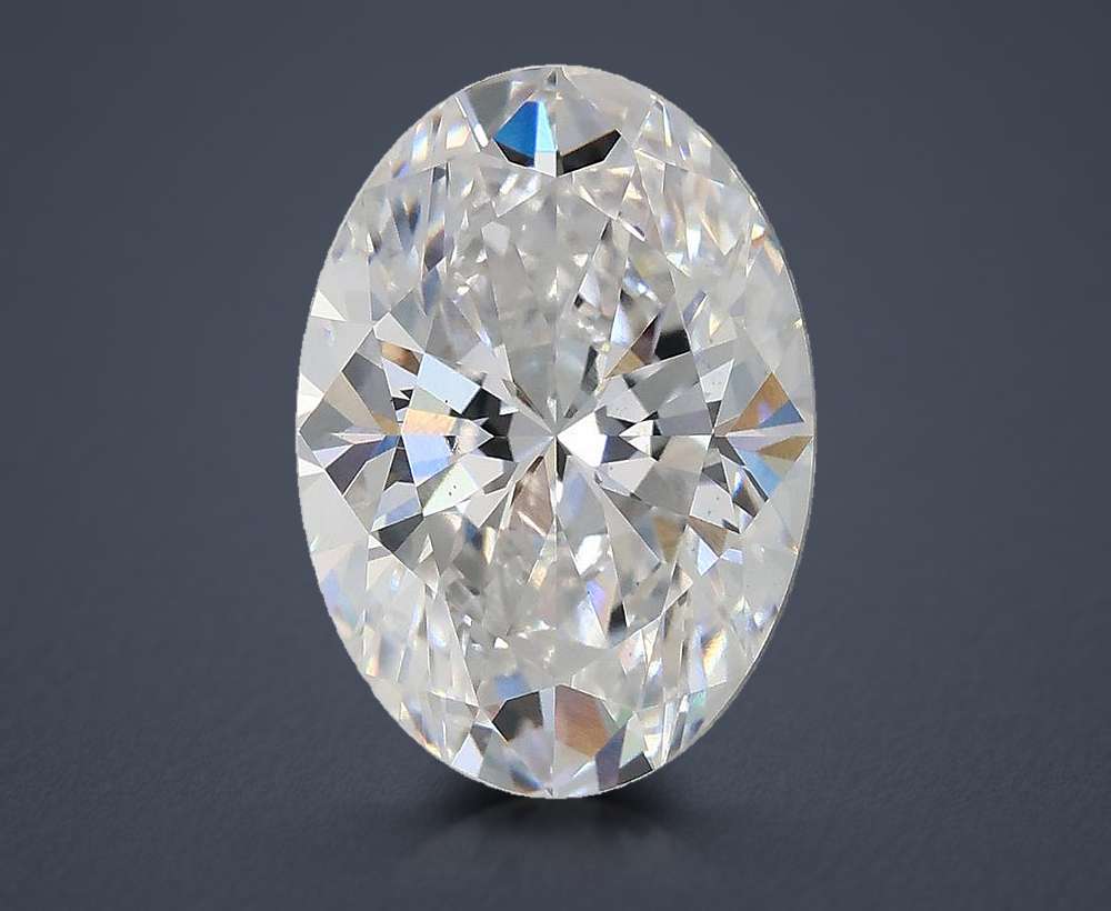 3.06ct D VS1 Rare Carat Ideal Cut Oval Lab Grown Diamond