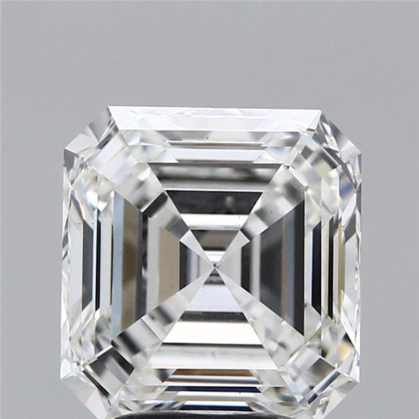 3.62ct G VS2 Rare Carat Ideal Cut Asscher Lab Grown Diamond