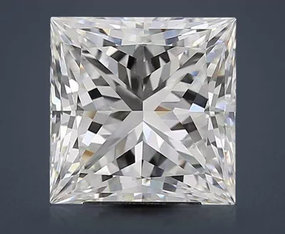 5.05ct F VS2 Rare Carat Ideal Cut Princess Diamond