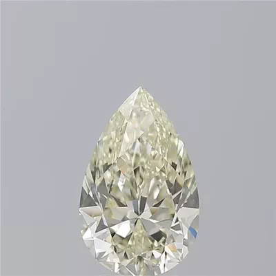 3.01ct K IF Rare Carat Ideal Cut Pear Diamond