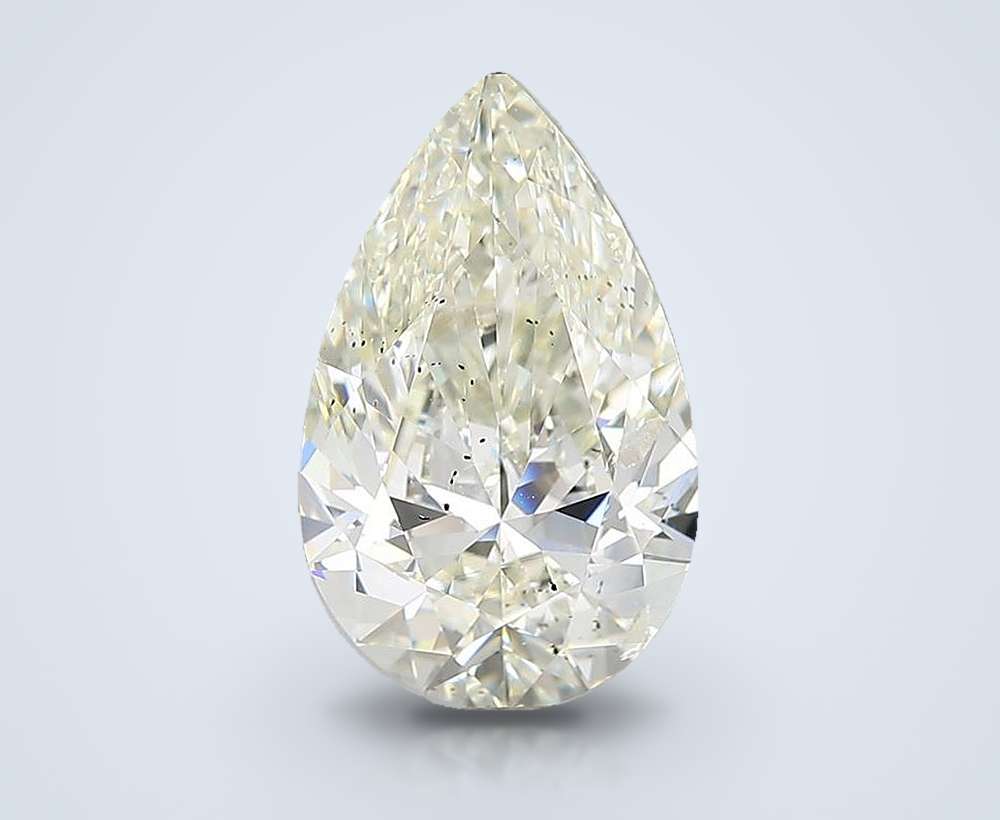 3.01ct J SI2 Rare Carat Ideal Cut Pear Diamond