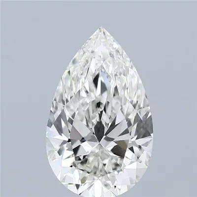 2.57ct H VVS2 Rare Carat Ideal Cut Pear Lab Grown Diamond