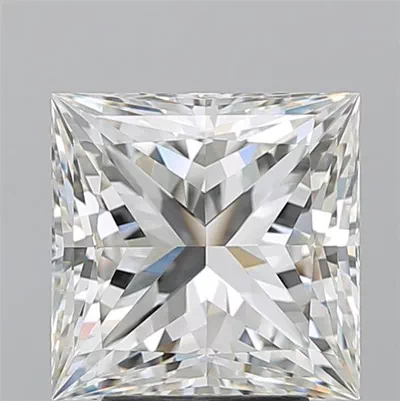 4.04ct I VS1 Rare Carat Ideal Cut Princess Diamond
