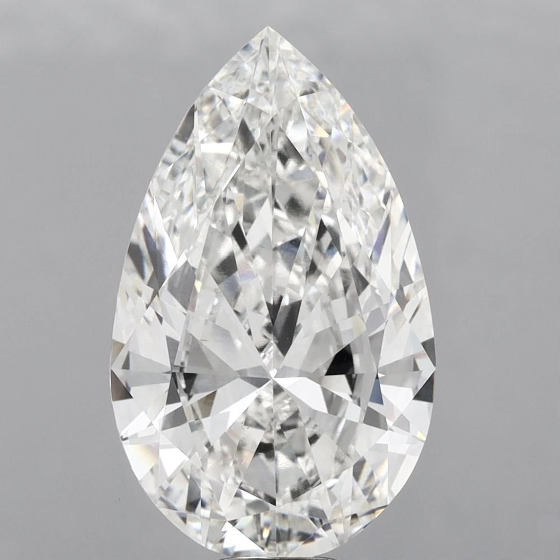 15.03ct F VS1 Very Good Cut Pear Lab Grown Diamond