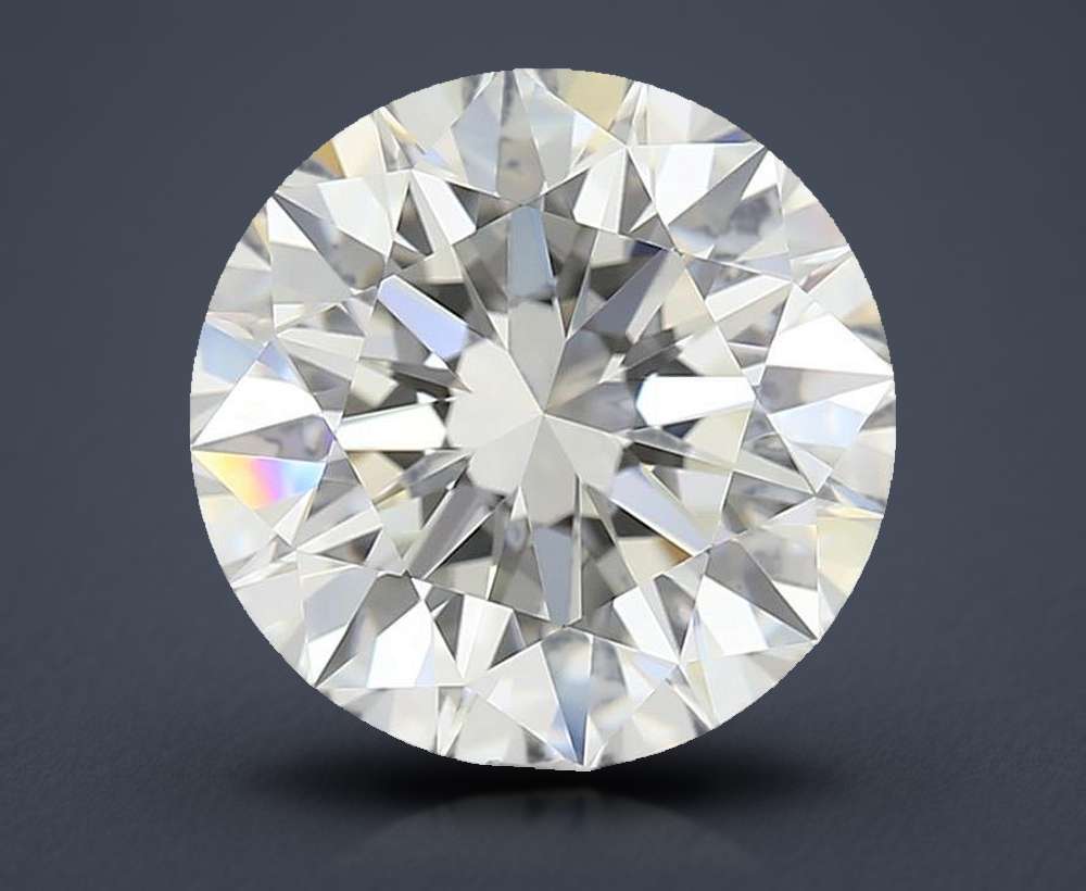 2.70ct H VVS2 Rare Carat Ideal Cut Round Diamond