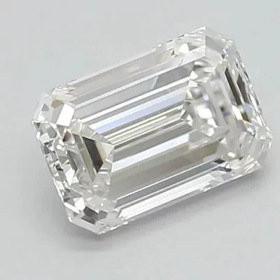 1.01ct F VS2 Rare Carat Ideal Cut Emerald Lab Grown Diamond