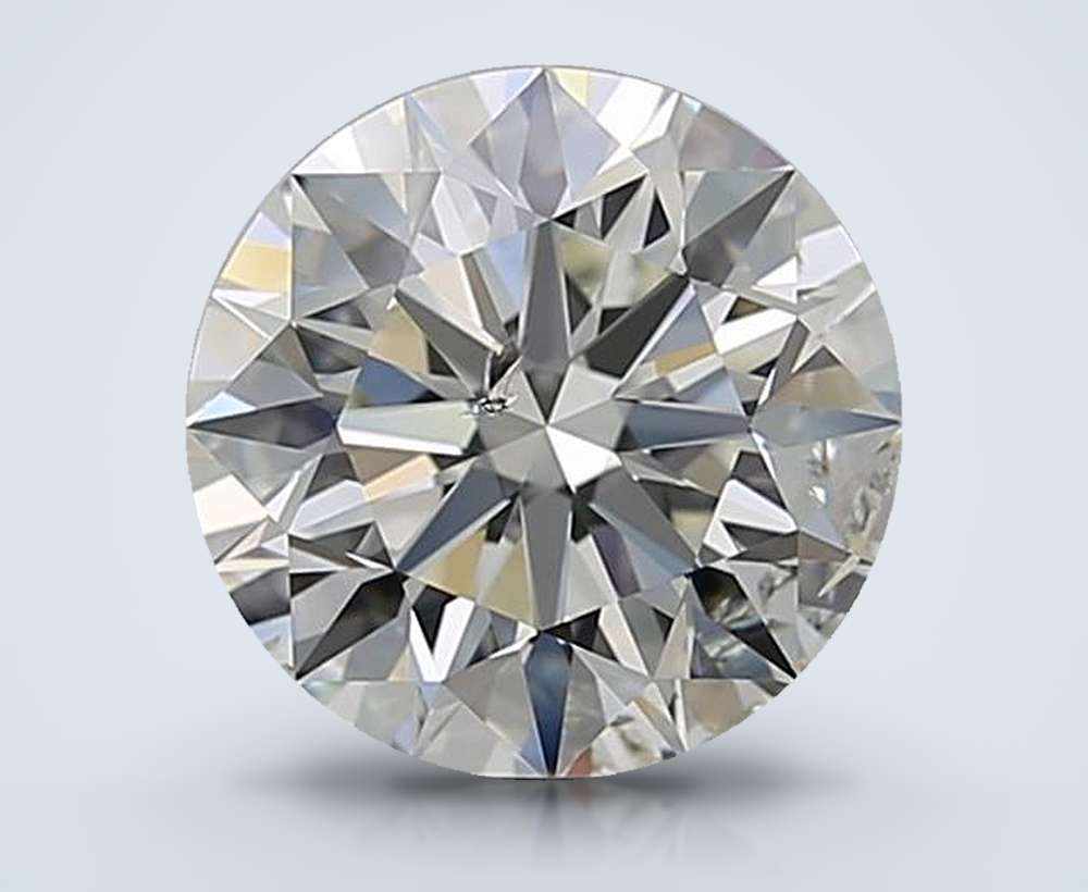 2.63ct J SI2 Excellent Cut Round Diamond