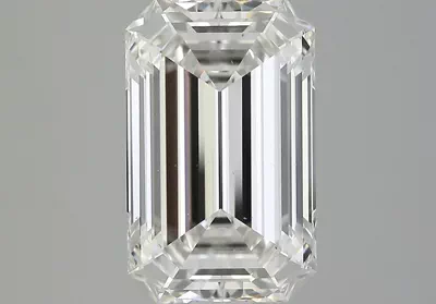 5.17ct I VS2 Rare Carat Ideal Cut Emerald Diamond
