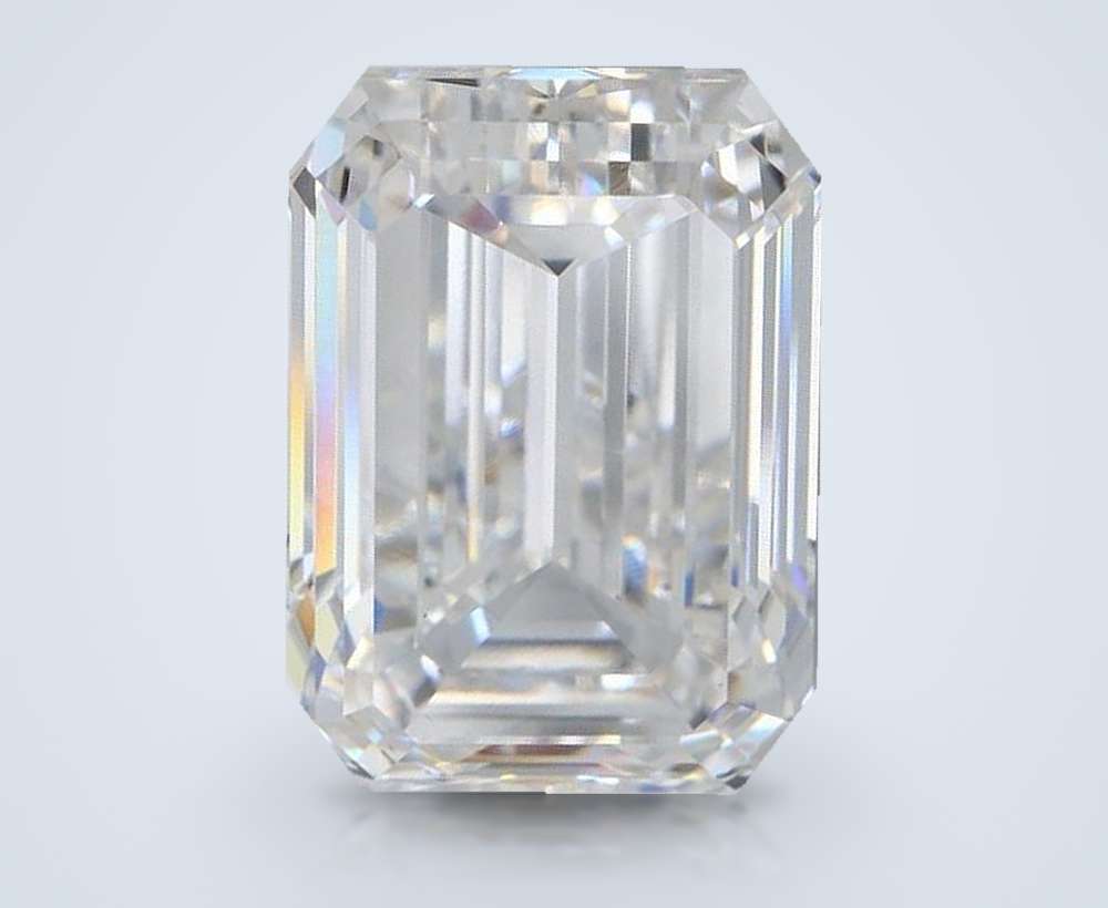 16.10ct F VS1 Rare Carat Ideal Cut Emerald Lab Grown Diamond