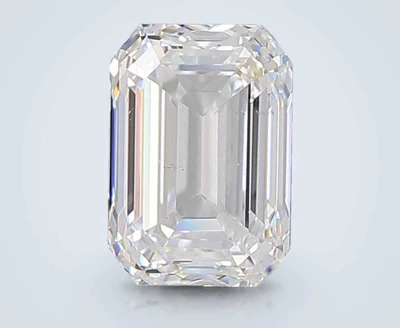 2.01ct D VS2 Excellent Cut Emerald Lab Grown Diamond
