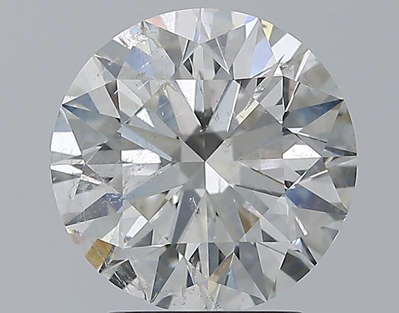 3.01ct G SI2 Rare Carat Ideal Cut Round Diamond