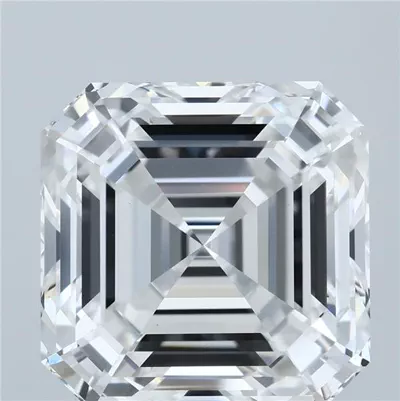 10.61ct E VVS2 Rare Carat Ideal Cut Asscher Lab Grown Diamond