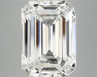 12.85ct F VVS2 Rare Carat Ideal Cut Emerald Lab Grown Diamond