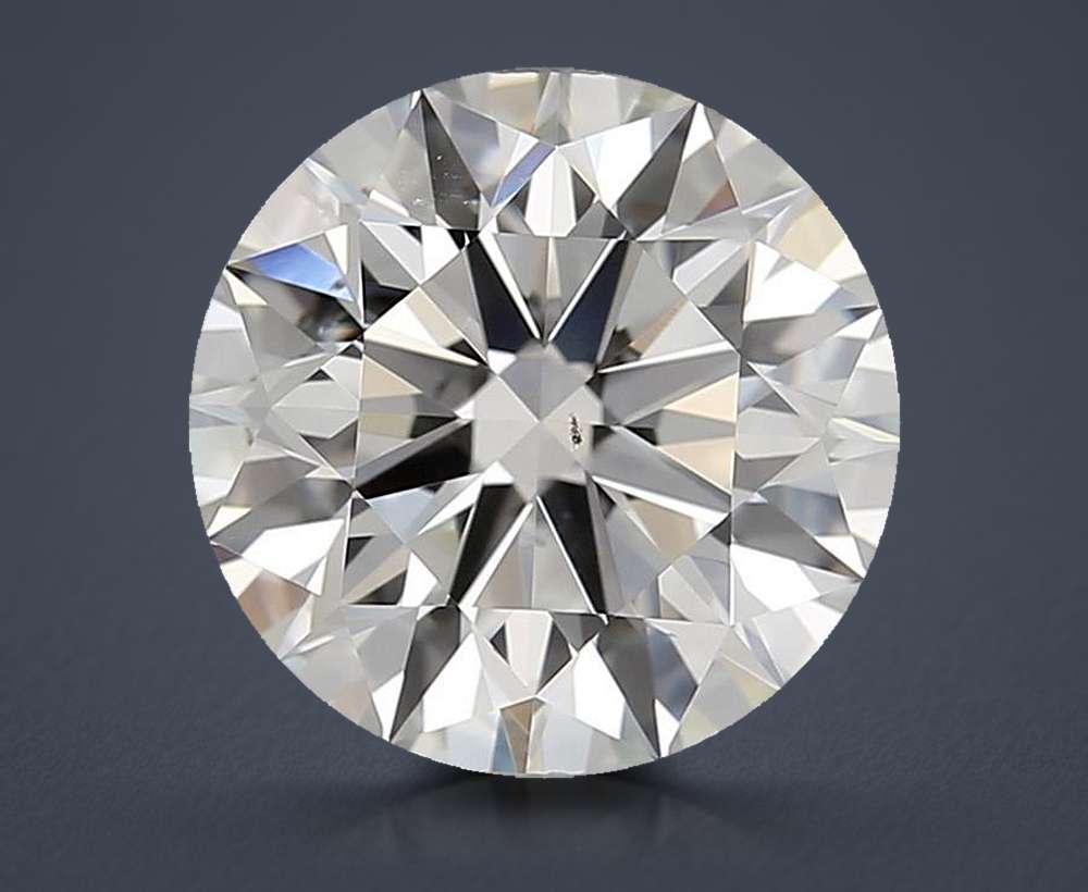 2.55ct J VS2 Rare Carat Ideal Cut Round Diamond