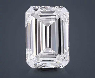 3.02ct F VS1 Rare Carat Ideal Cut Emerald Lab Grown Diamond