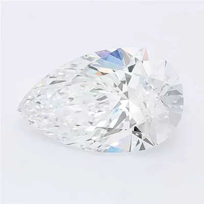 1.57ct E VVS2 Rare Carat Ideal Cut Pear Lab Grown Diamond