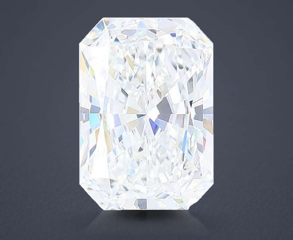 1.56ct E VVS2 Rare Carat Ideal Cut Radiant Lab Grown Diamond