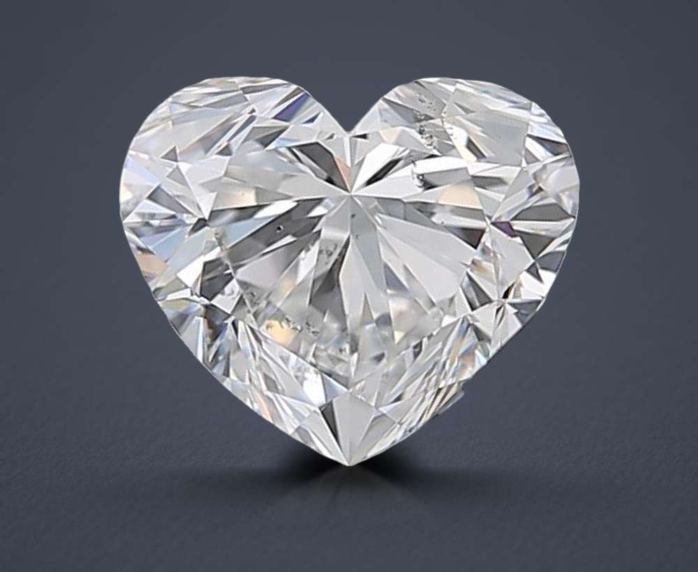 1.01ct D SI2 Rare Carat Ideal Cut Heart Diamond