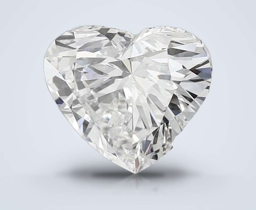 1.02ct E VVS2 Rare Carat Ideal Cut Heart Lab Grown Diamond