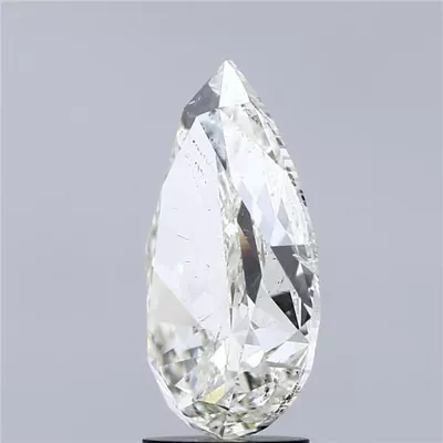 4.02ct J SI2 Rare Carat Ideal Cut Pear Diamond