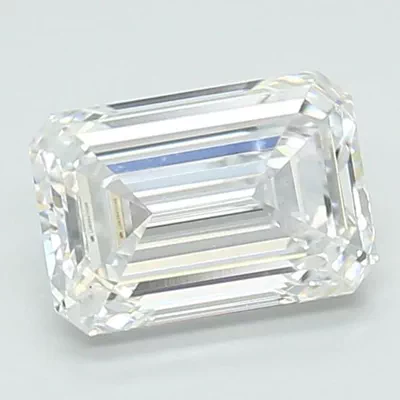 1.37ct D VS1 Rare Carat Ideal Cut Emerald Lab Grown Diamond