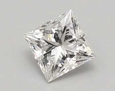 0.92ct E VVS2 Rare Carat Ideal Cut Princess Lab Grown Diamond