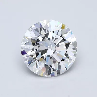 3.08ct D SI1 Rare Carat Ideal Cut Round Diamond