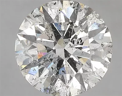 3.02ct I SI2 Rare Carat Ideal Cut Round Diamond