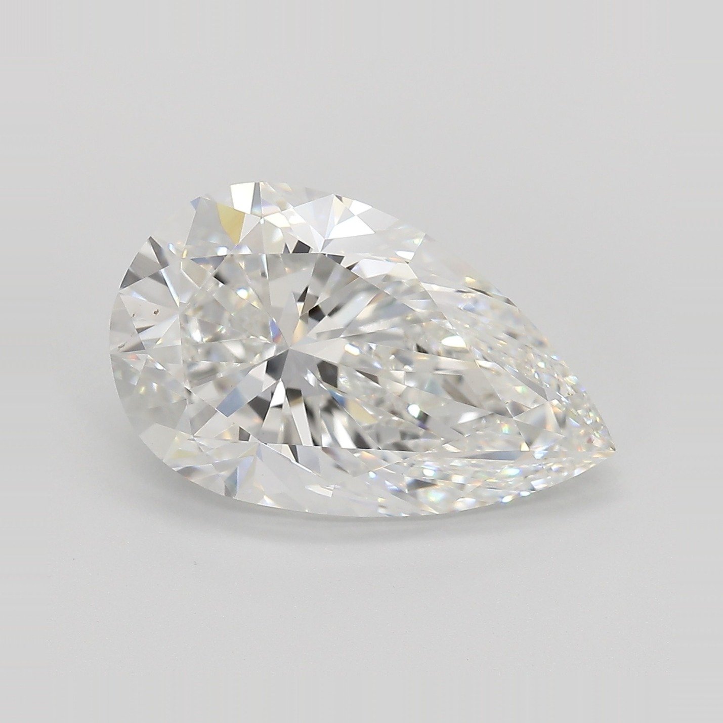 7.05ct E VS1 Very Good Cut Pear Lab Grown Diamond