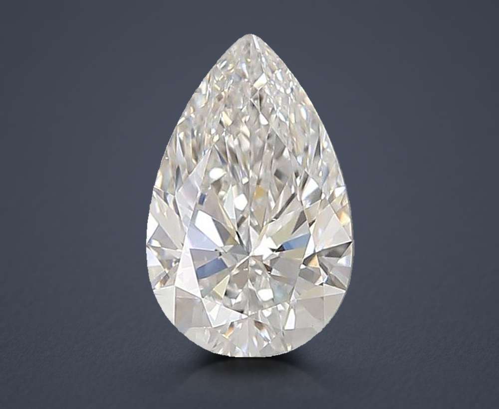 1.60ct D VVS2 Rare Carat Ideal Cut Pear Lab Grown Diamond