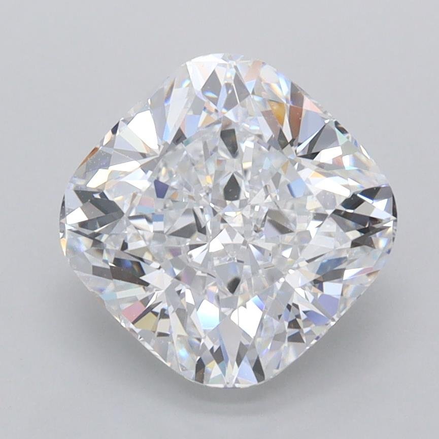 2.65ct D VVS1 Rare Carat Ideal Cut Cushion Lab Grown Diamond