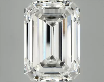 15.58ct F VVS2 Rare Carat Ideal Cut Emerald Lab Grown Diamond