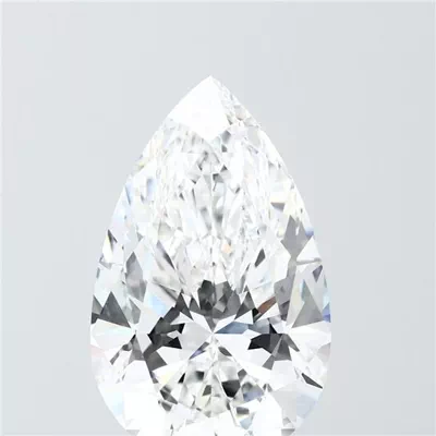 6.08ct E VVS2 Rare Carat Ideal Cut Pear Lab Grown Diamond