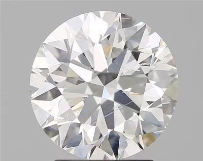 2.84ct J SI2 Rare Carat Ideal Cut Round Diamond