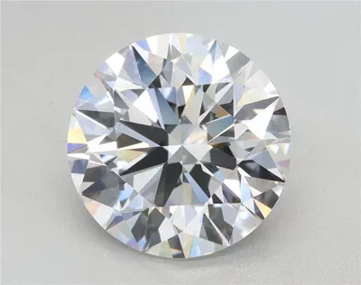 3.38ct D VVS2 Rare Carat Ideal Cut Round Lab Grown Diamond