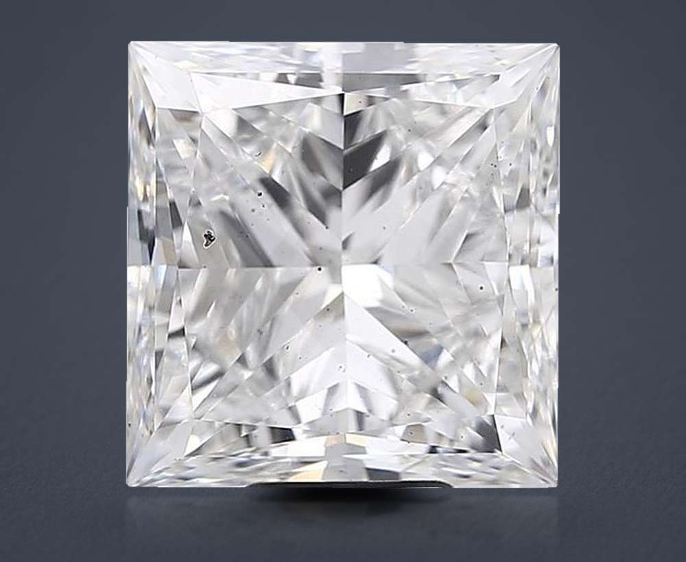 10.00ct F SI1 Very Good Cut Princess Lab Grown Diamond