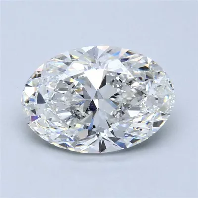 7.01ct F SI2 Rare Carat Ideal Cut Oval Diamond