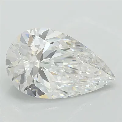1.31ct D VS1 Rare Carat Ideal Cut Pear Lab Grown Diamond