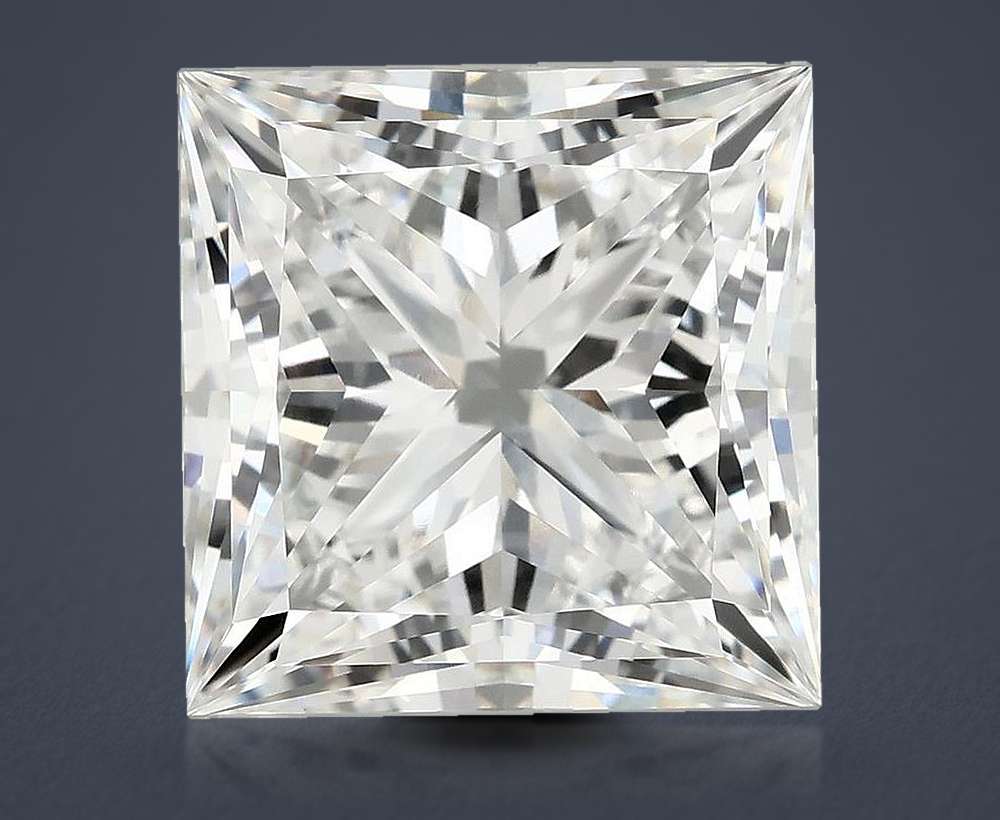 10.26ct F VVS2 Rare Carat Ideal Cut Princess Lab Grown Diamond