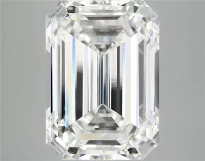 12.05ct F VVS2 Rare Carat Ideal Cut Emerald Lab Grown Diamond