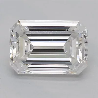 0.80ct F SI1 Rare Carat Ideal Cut Emerald Diamond