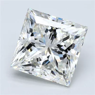 5.90ct F VS2 Very Good Cut Princess Diamond