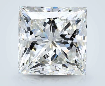 5.90ct F VS2 Very Good Cut Princess Diamond