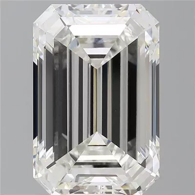 14.49ct F VVS2 Rare Carat Ideal Cut Emerald Lab Grown Diamond