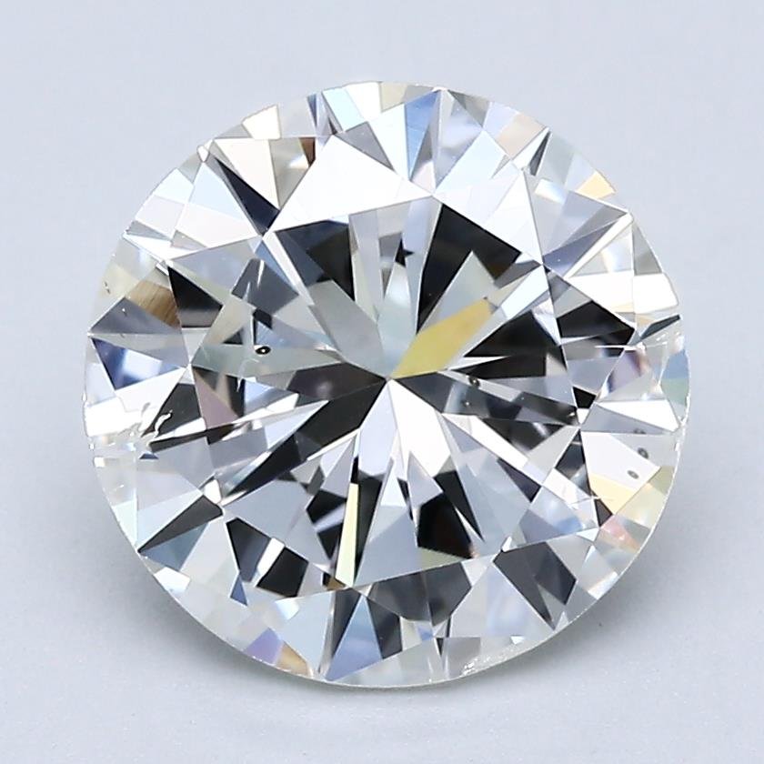 2.86ct H SI2 Good Cut Round Diamond