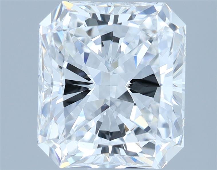 2.23ct D VS2 Rare Carat Ideal Cut Radiant Diamond