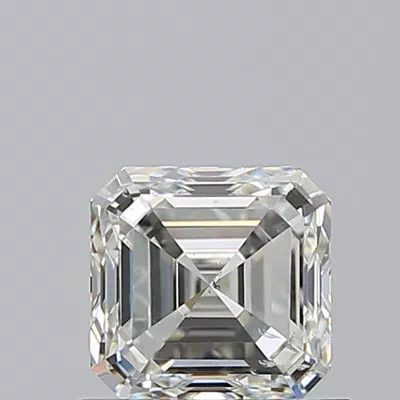 0.90ct J SI2 Rare Carat Ideal Cut Asscher Diamond