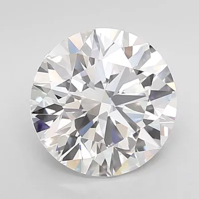4.43ct D FL Rare Carat Ideal Cut Round Lab Grown Diamond