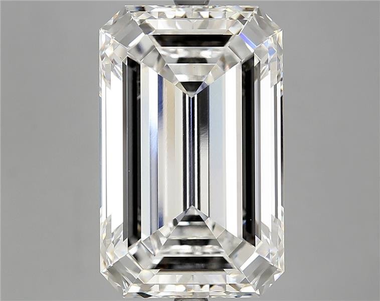 12.29ct F VVS2 Rare Carat Ideal Cut Emerald Lab Grown Diamond